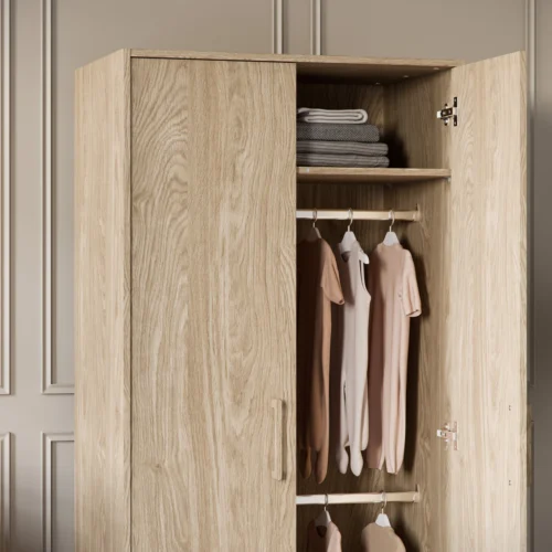 Design your dream nursery with the Geneva 3-piece nursery furniture set, with a natural oak finish and textured detailing. From newborn to toddler (Approx. 4 years)