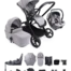 iCandy Core 2 Pushchair and Carrycot Complete 360 Car Seat Bundle-Storm Grey