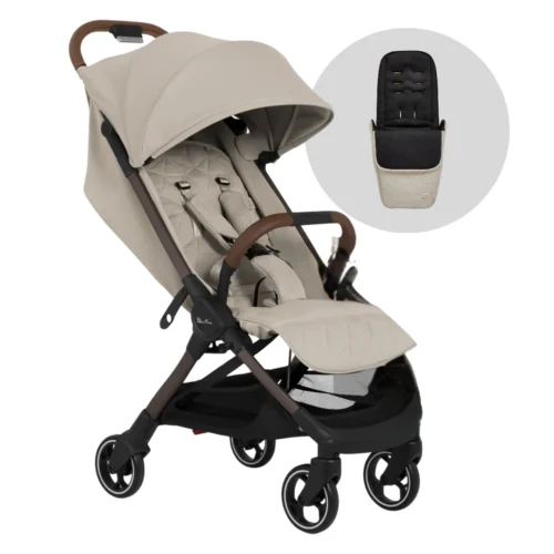 Silver Cross Clic2 Stroller | Latte (FREE FOOTMUFF)