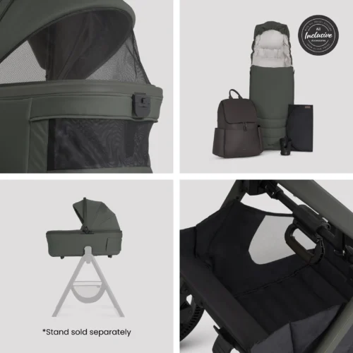 Silver Cross Cove 2 Travel System Accessory Bundle (8 piece)- Pewter