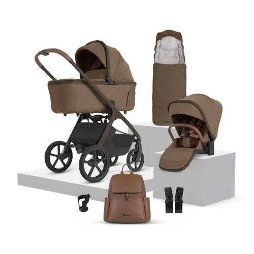 Silver Cross Cove 2 Travel System Accessory Bundle (8 piece)- Maple