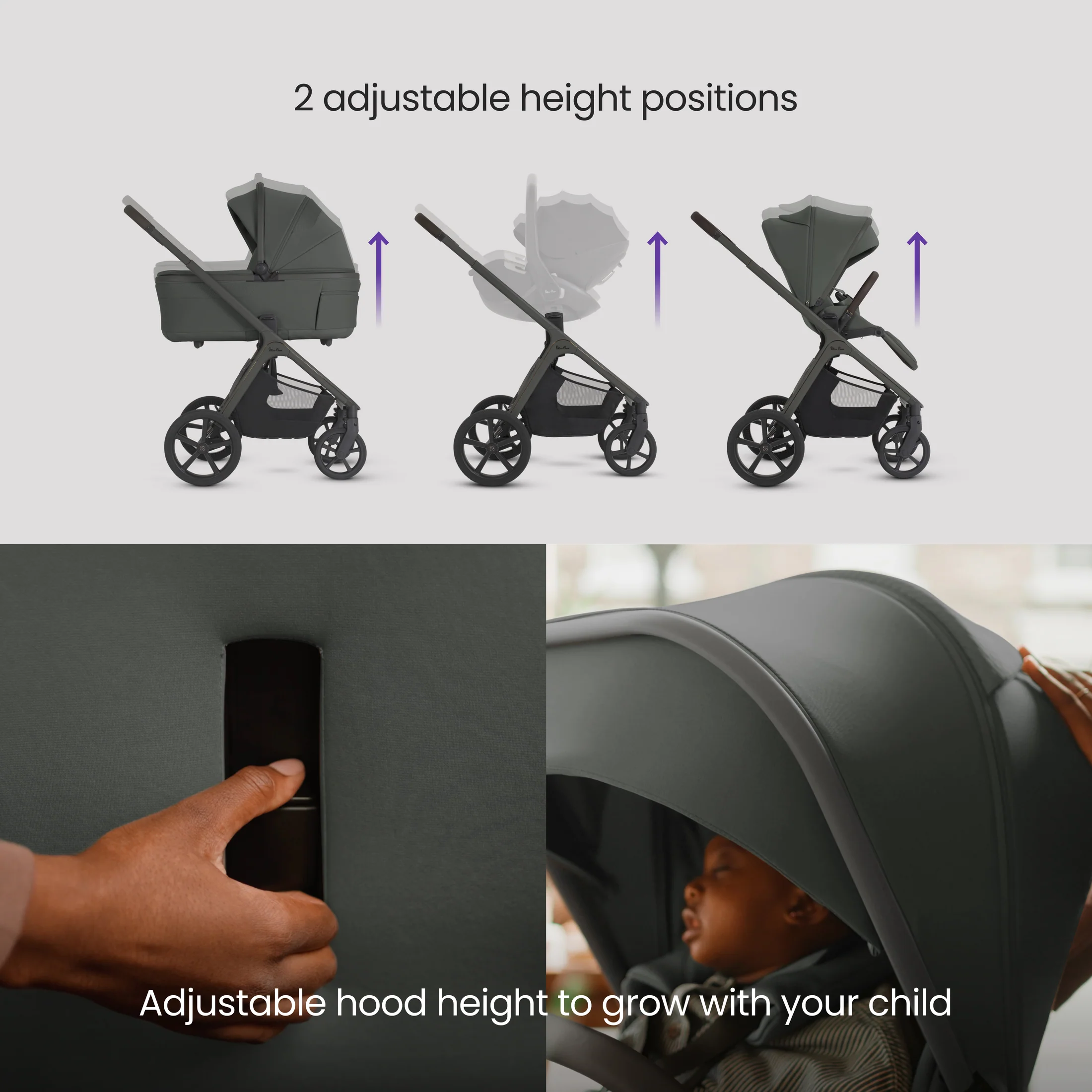 Silver Cross Cove 2 Travel System Accessory Bundle (8 piece)- Pewter