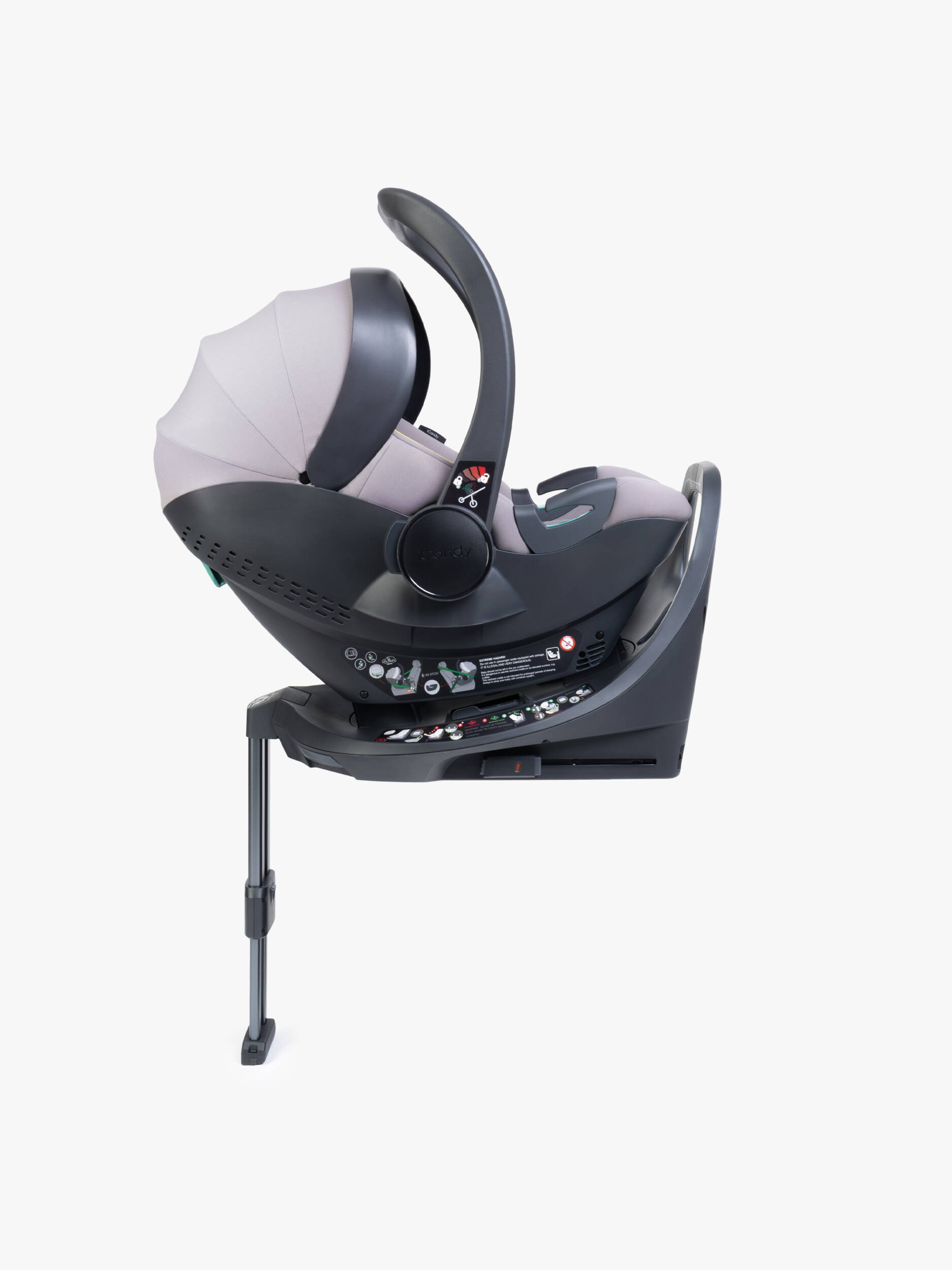 iCandy Core 2 Pushchair and Carrycot Complete 360 Car Seat Bundle-Storm Grey - Image 12
