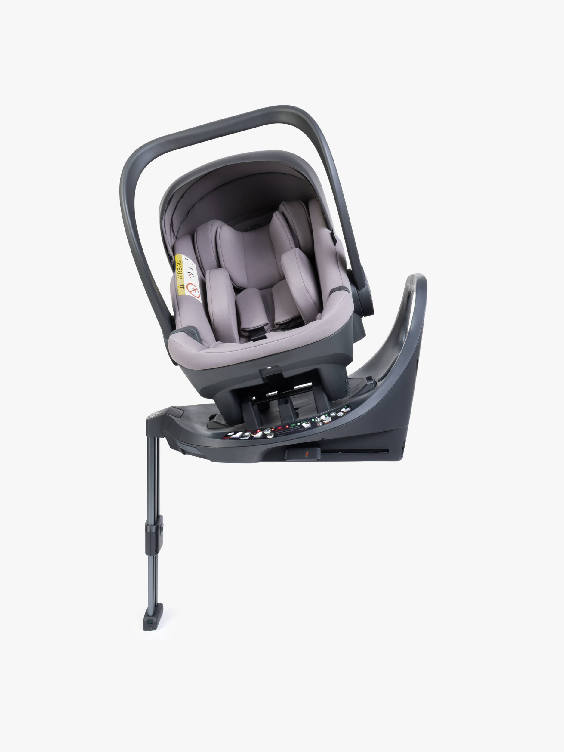 iCandy Core 2 Pushchair and Carrycot Complete 360 Car Seat Bundle-Storm Grey
