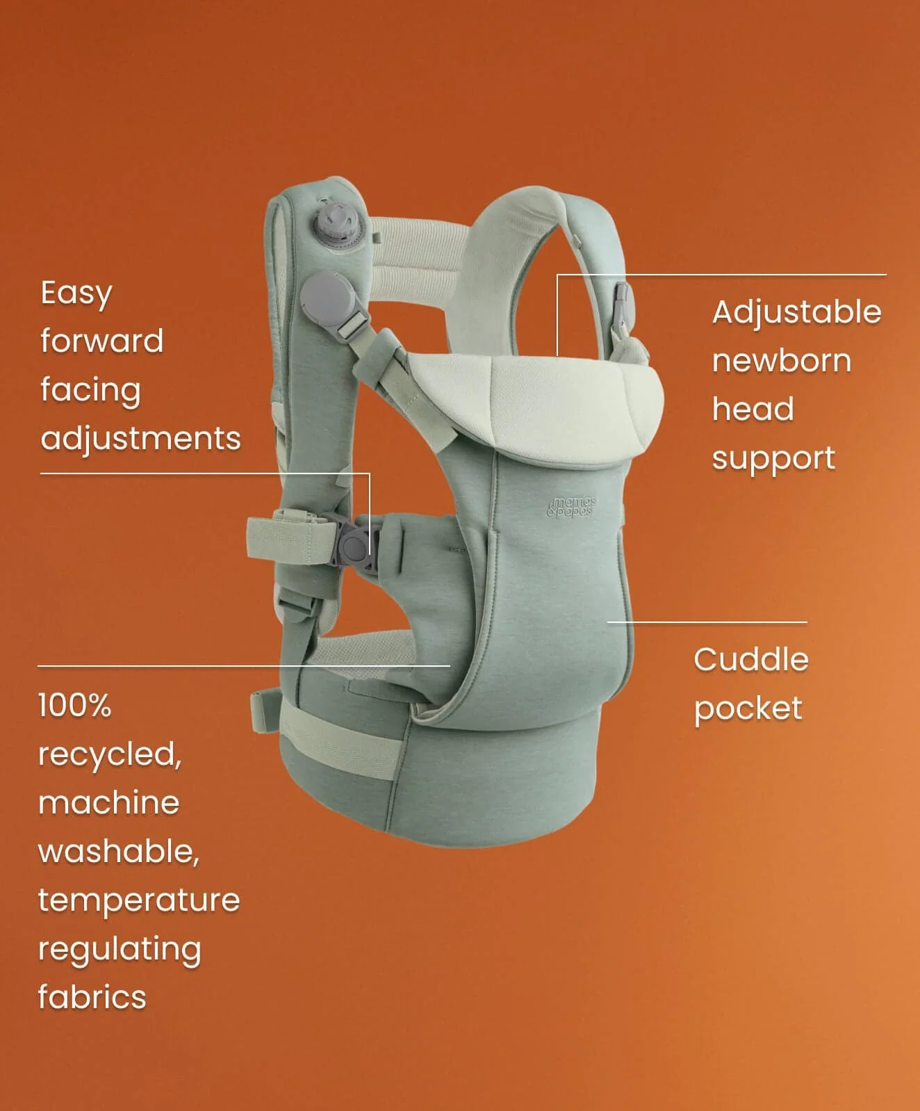 Mamas & Papas Kudo Baby Carrier - Cashmere