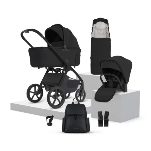 Silver Cross Cove 2 Travel System Accessory Bundle (8 piece)- Onyx