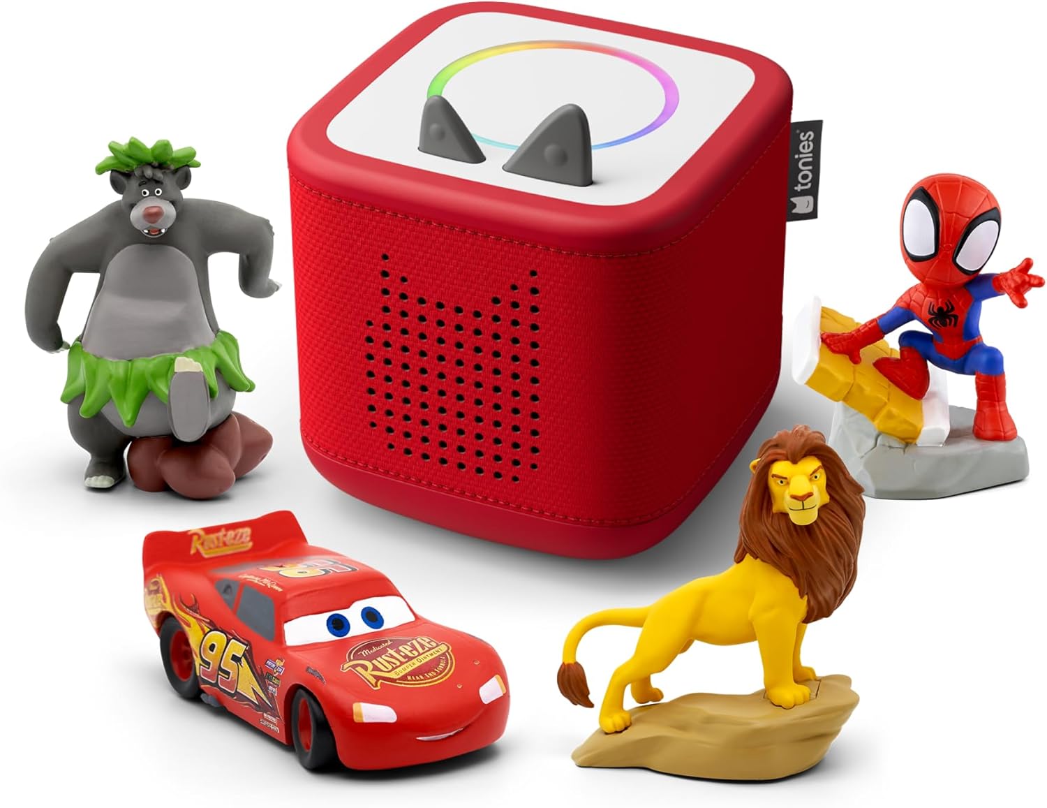 Tonies Toniebox 2 Starter Bundle with 5 Characters- Red