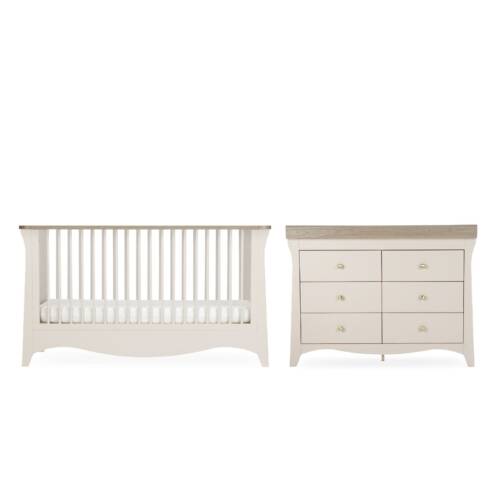 CuddleCo Clara Luxe 2 Piece Furniture Set - Cashmere & Ash