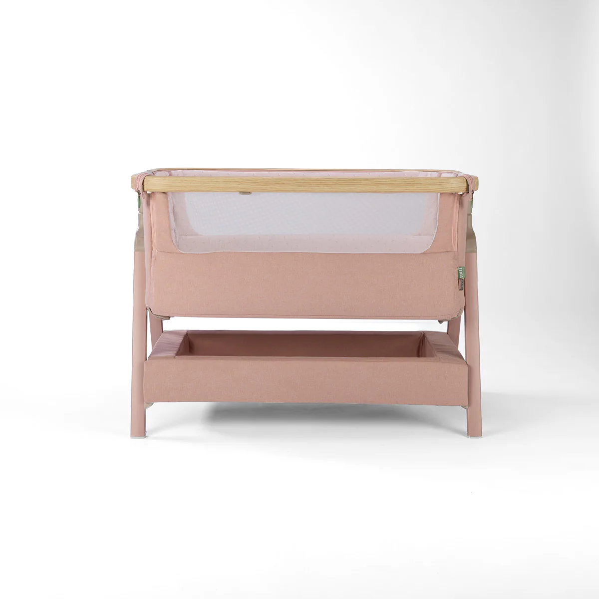 Tutti Bambini CoZee Air 2 Bedside Crib- Drifted Oak / Blush