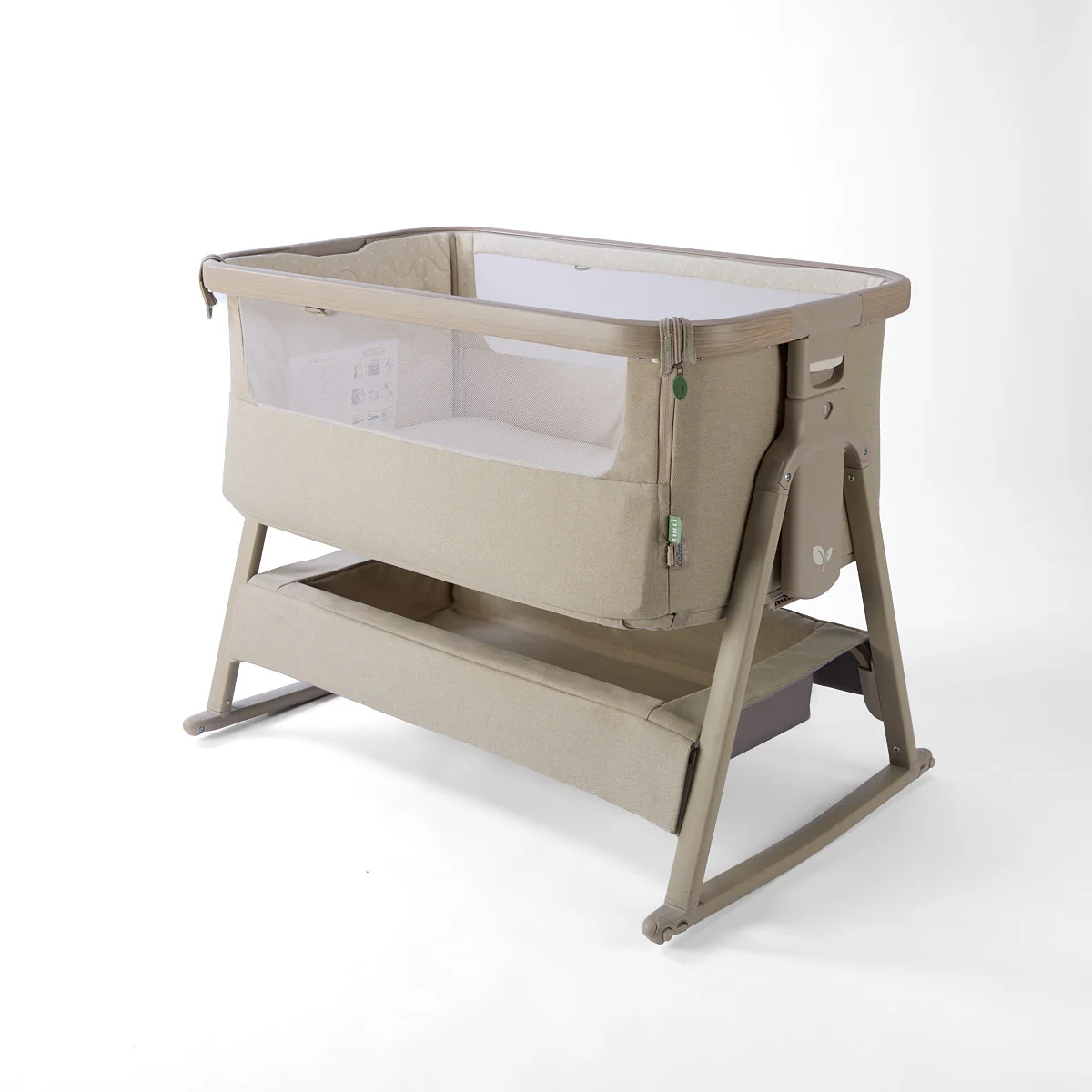 Tutti Bambini CoZee Air 2 Bedside Crib- Soft Walnut / Cocoa
