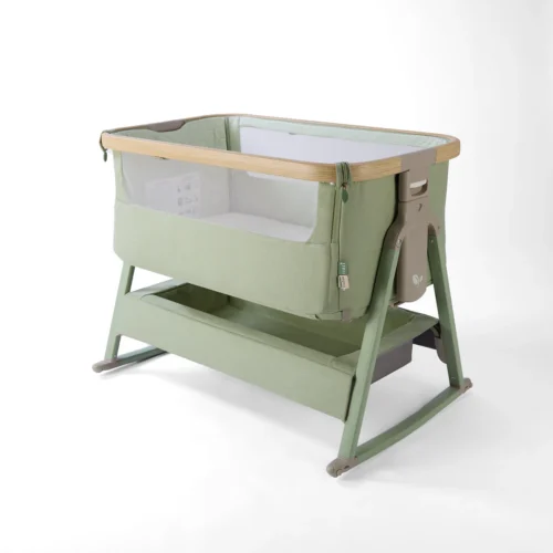 Tutti Bambini CoZee Air 2 Bedside Crib- Drifted Oak / Eucalyptus