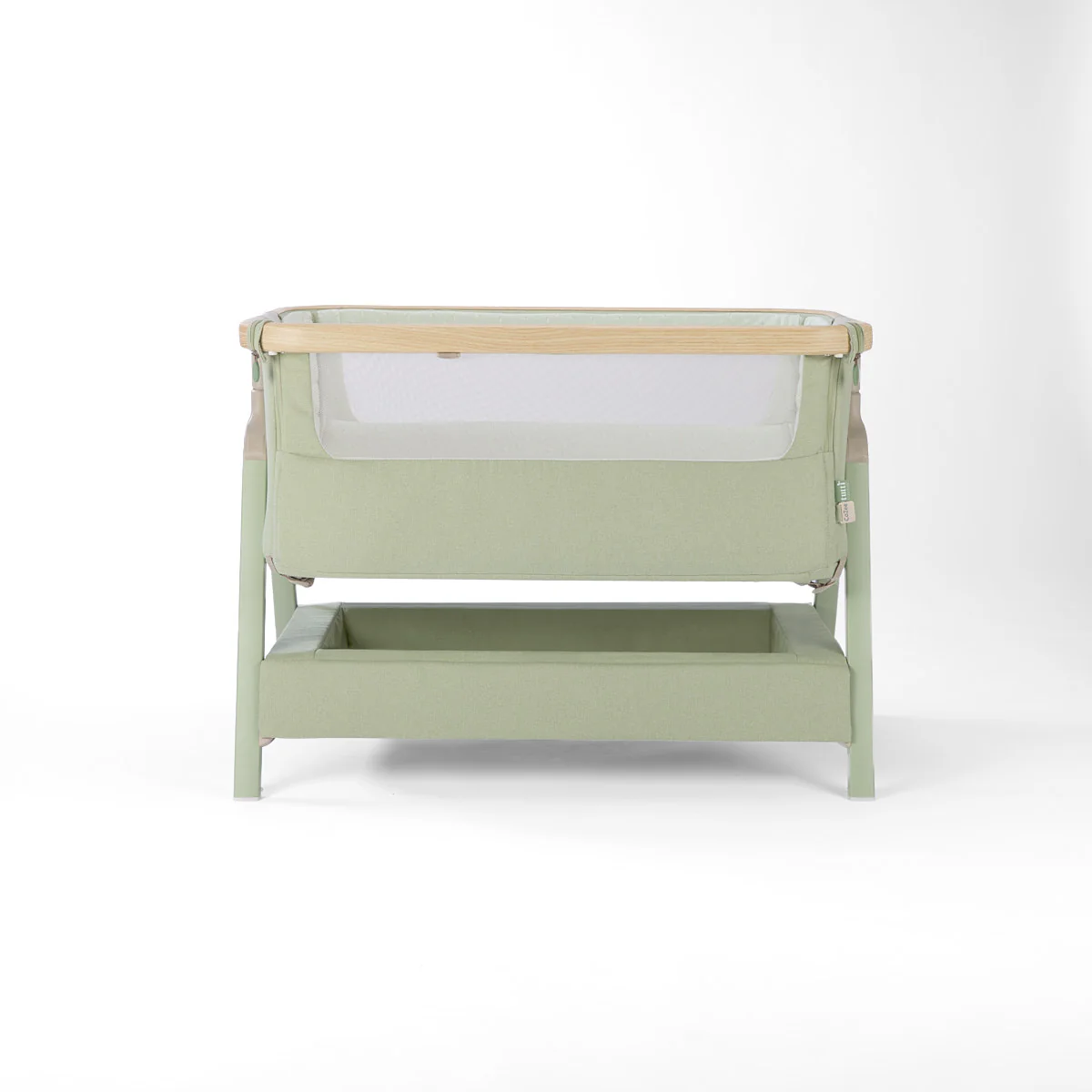 Tutti Bambini CoZee Air 2 Bedside Crib- Drifted Oak / Eucalyptus