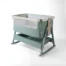 Tutti Bambini CoZee Air 2 Bedside Crib- Whitewash / Kelp
