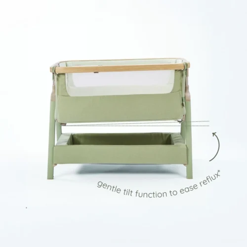 Tutti Bambini CoZee Air 2 Bedside Crib- Drifted Oak / Eucalyptus