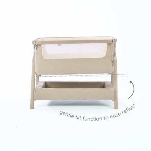 Tutti Bambini CoZee Air 2 Bedside Crib- Soft Walnut / Cocoa