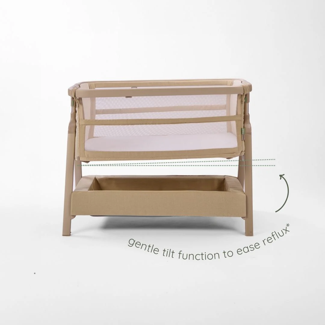 Tutti Bambini Cozee Zen Bedside Crib - Sand