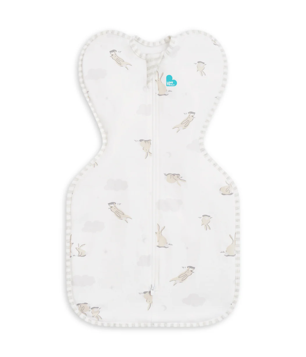 Love To Dream Swaddle Up- White Cloud Bunnies