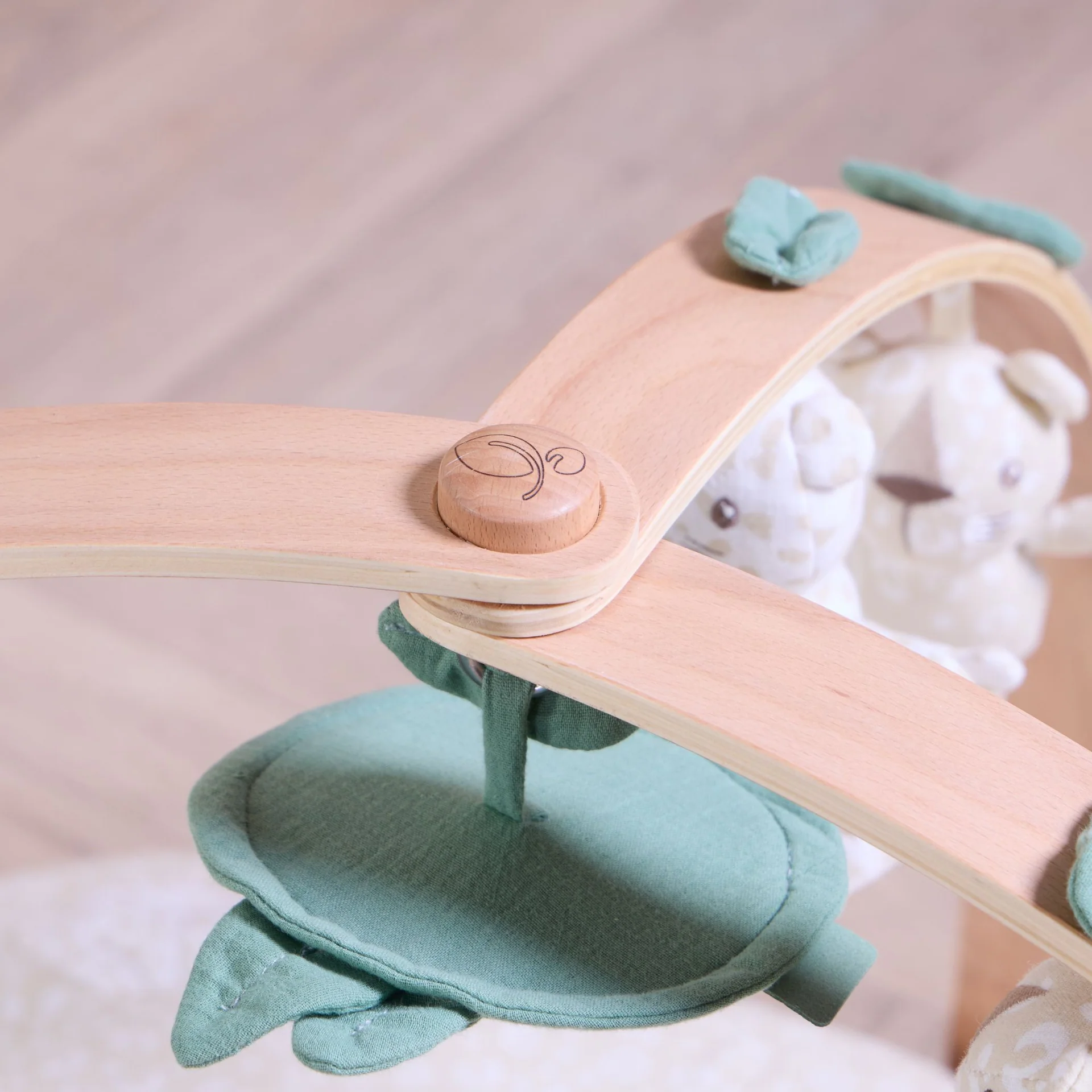 Tutti Bambini Luxury Wood & Muslin Playgym- Love Cats