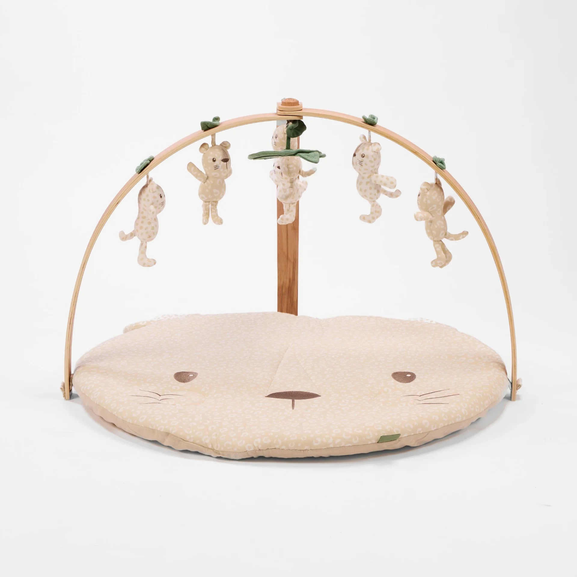 Tutti Bambini Luxury Wood & Muslin Playgym- Love Cats