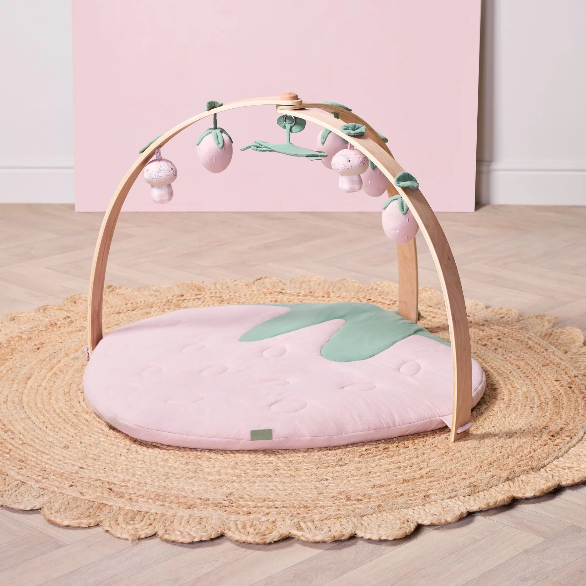 Tutti Bambini Luxury Wood & Muslin Playgym- Tiny Tails
