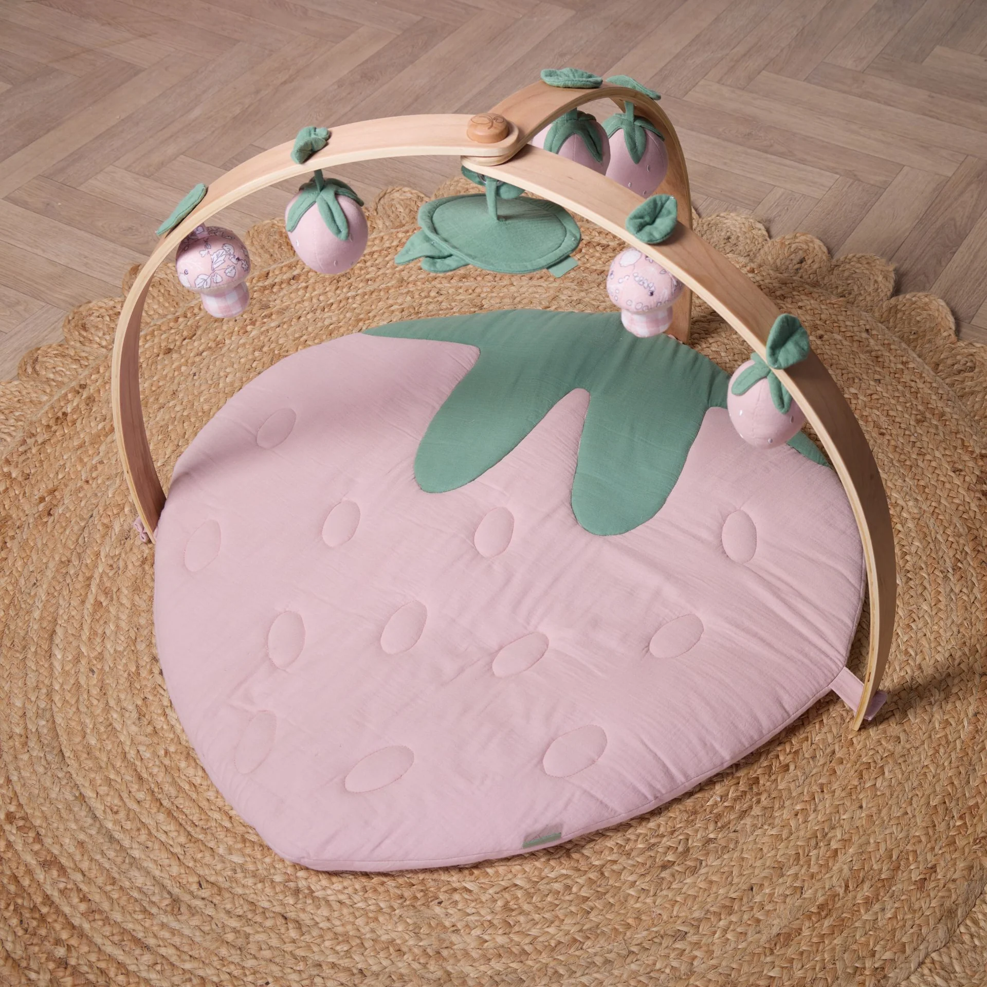 Tutti Bambini Luxury Wood & Muslin Playgym- Tiny Tails