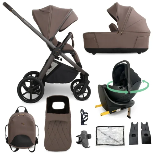 MB450 LUXE 3-in-1 Travel System with Rotating Car Seat + Base