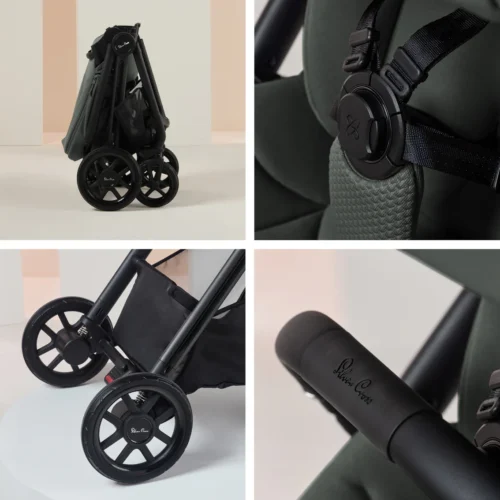 Silver Cross Reef 2 Mocha Travel System Ultimate Baby Bundle (14 piece)- Pewter