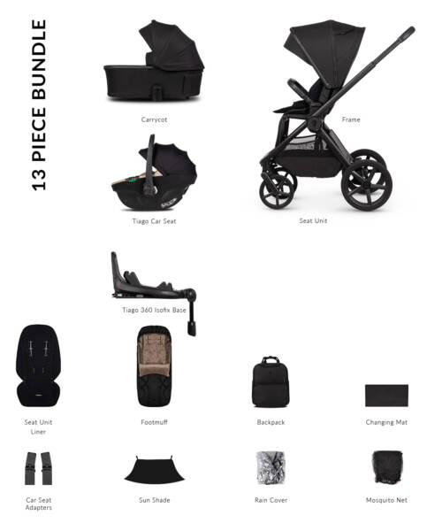 Venicci Upline 3 Travel System- Onyx