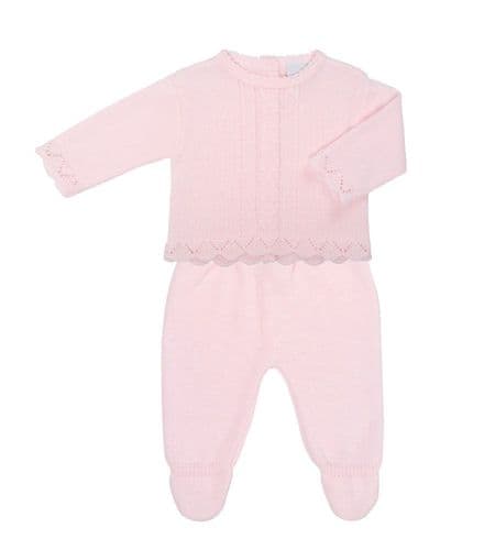 Dandelion Girls knitted 2 piece legging set- Pink