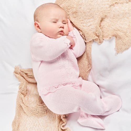 Dandelion Girls knitted 2 piece legging set- Pink