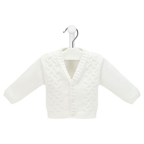 Dandelion Baby knitted Cardigan- White