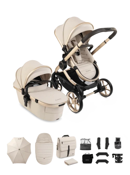 iCandy Peach 8 Travel System Complete Bundle- Biscotti