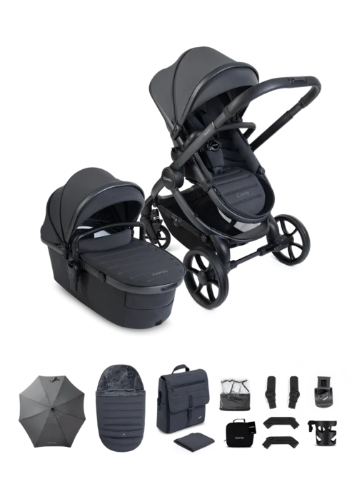 iCandy Peach 8 Travel System Complete Bundle- Grey