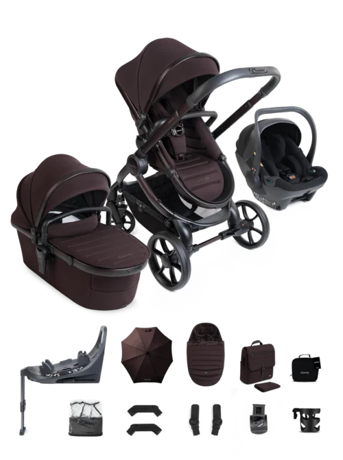 iCandy Peach 8 Travel System 360 Car Seat Bundle- Coffee Bean