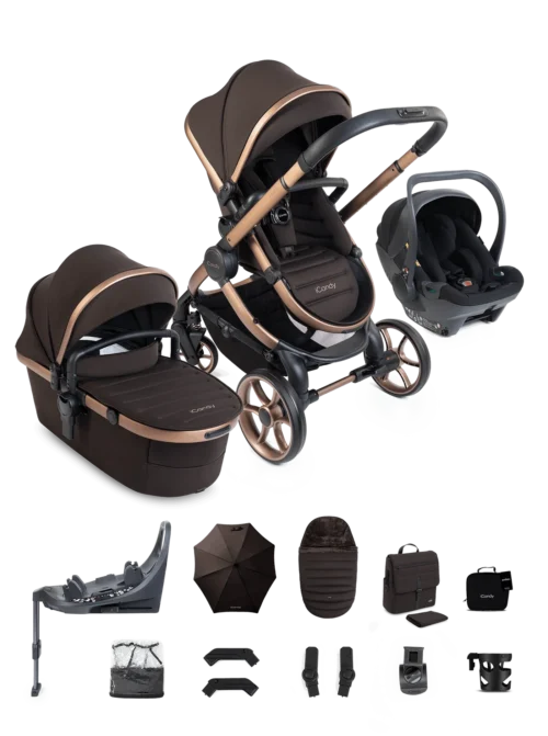 iCandy Peach 8 Travel System 360 Car Seat Bundle- Pecan