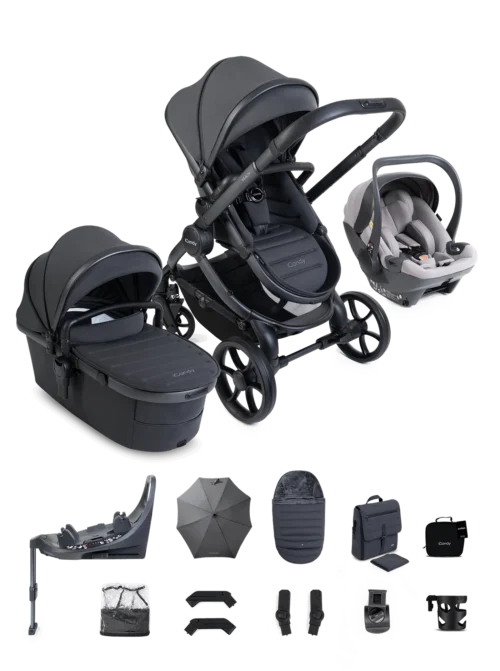 iCandy Peach 8 Travel System 360 Car Seat Bundle- Grey