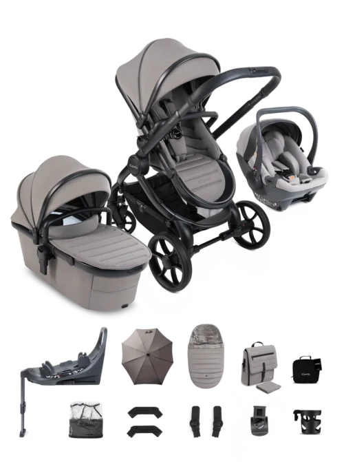 iCandy Peach 8 Travel System 360 Car Seat Bundle- Porcini