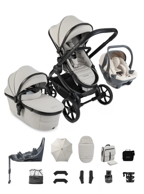 iCandy Peach 8 Travel System 360 Car Seat Bundle- Taupe