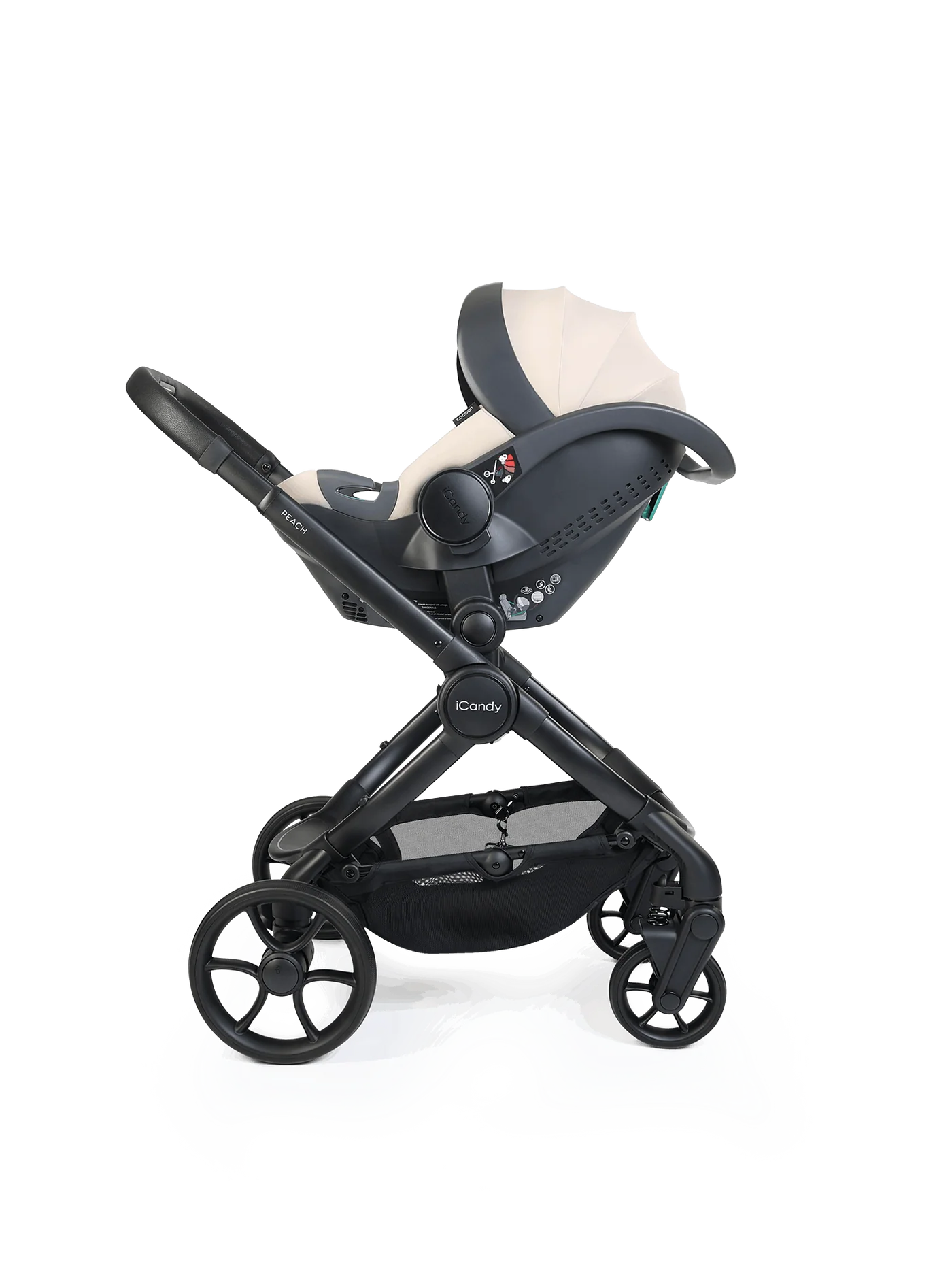 iCandy Peach 8 Travel System 360 Car Seat Bundle- Taupe