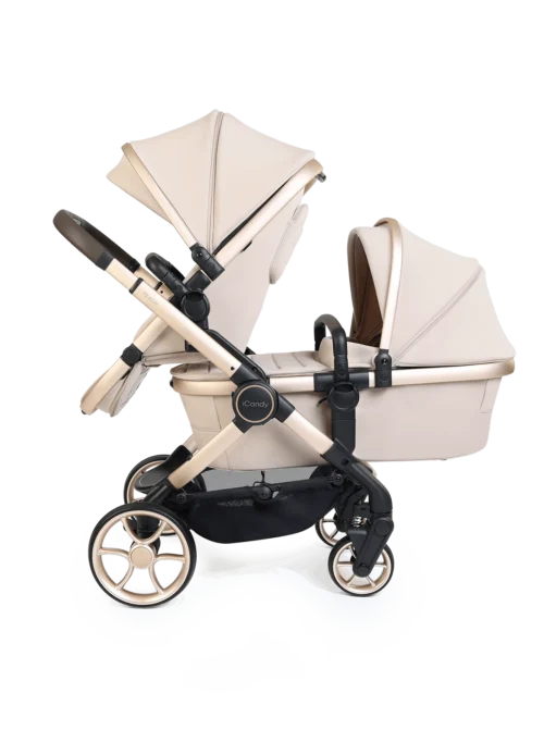 iCandy Peach 8 Double Travel System Bundle- Biscotti