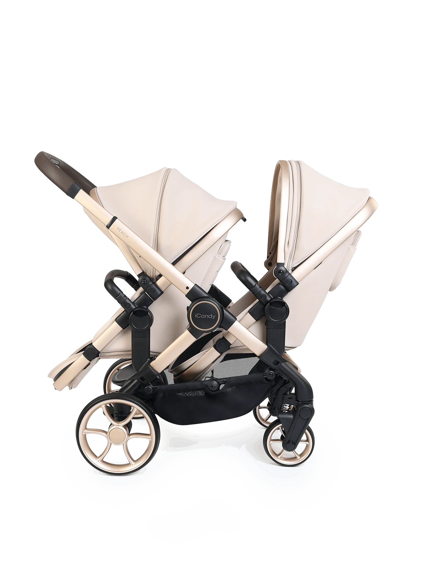 iCandy Peach 8 Double Travel System Bundle- Biscotti