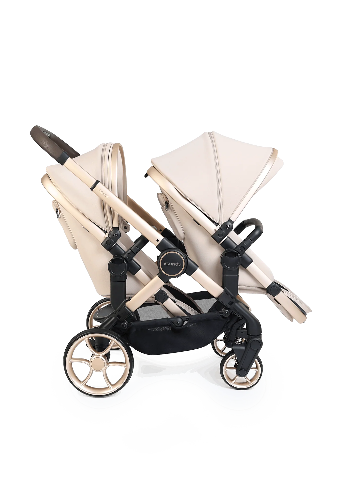iCandy Peach 8 Double Travel System Bundle- Biscotti