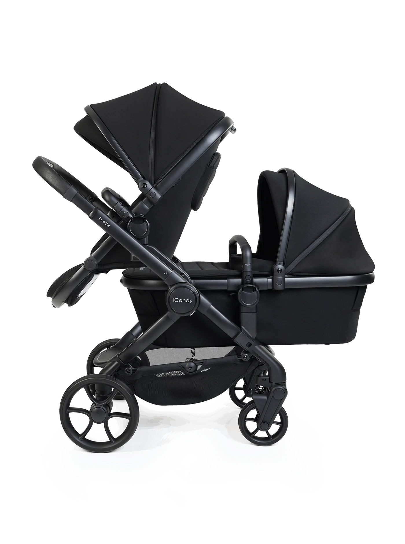 iCandy Peach 8 Double Travel System Bundle- Black