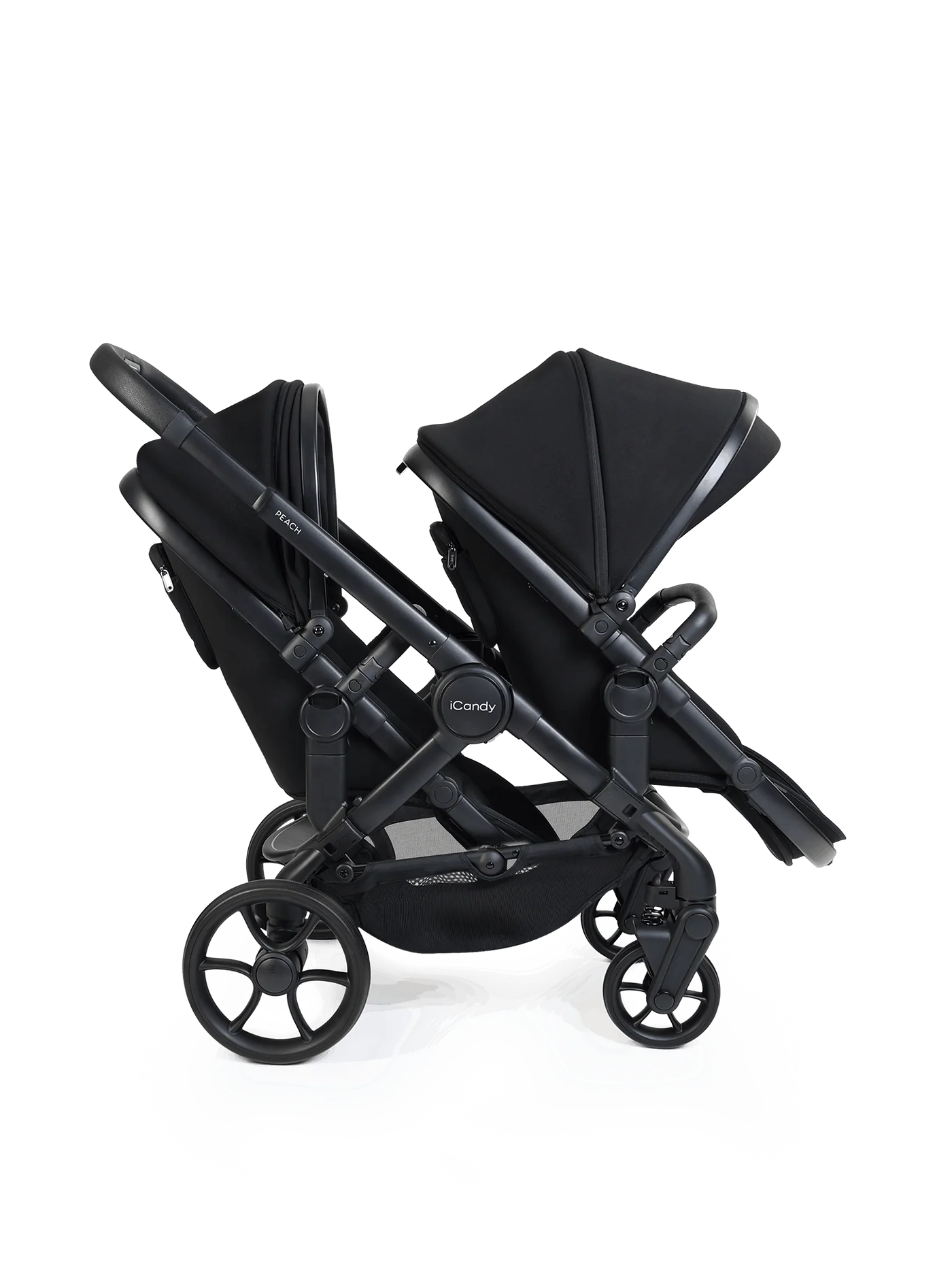 iCandy Peach 8 Double Travel System Bundle- Black