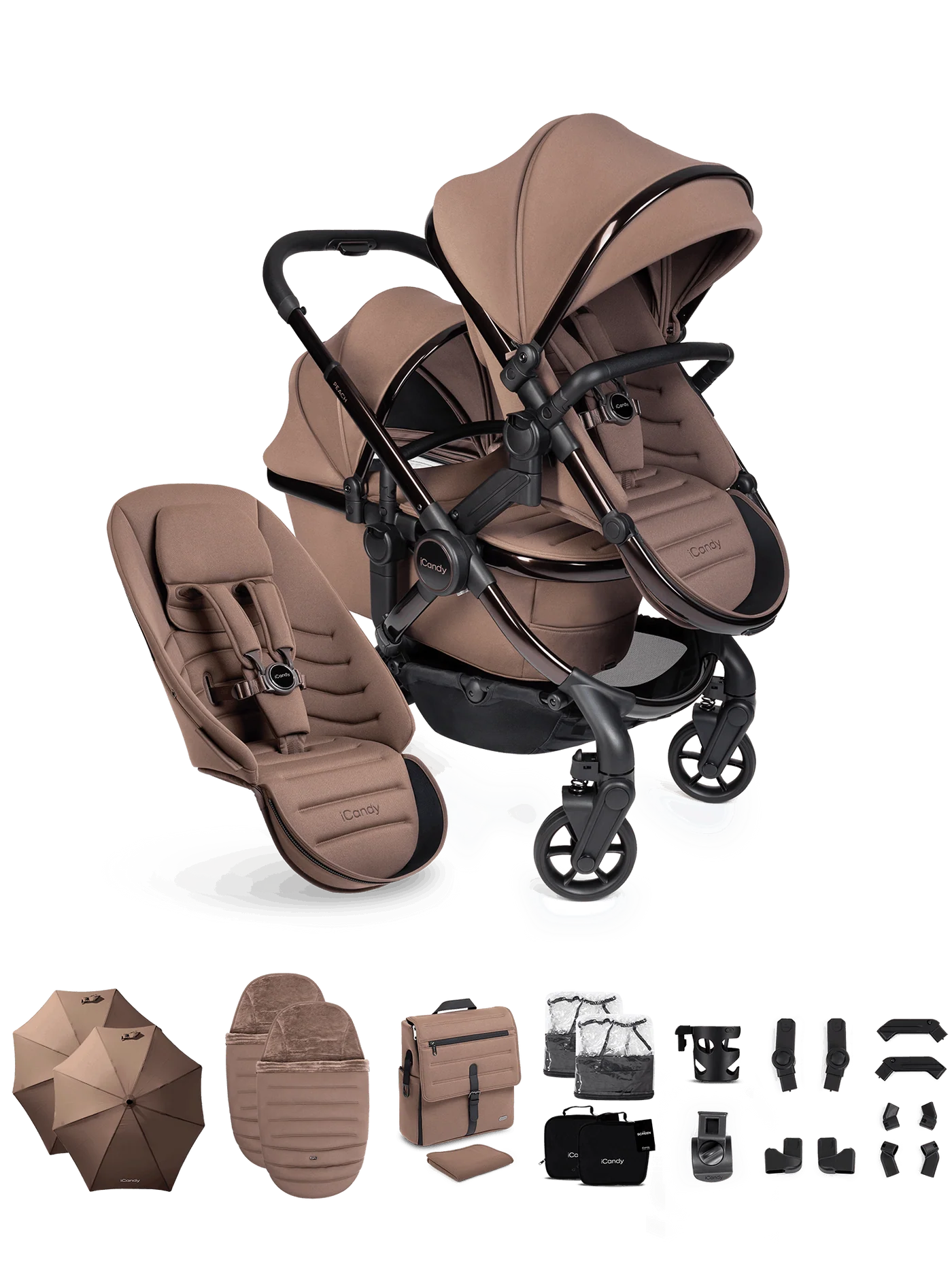 iCandy Peach 8 Double Travel System Bundle- Coco