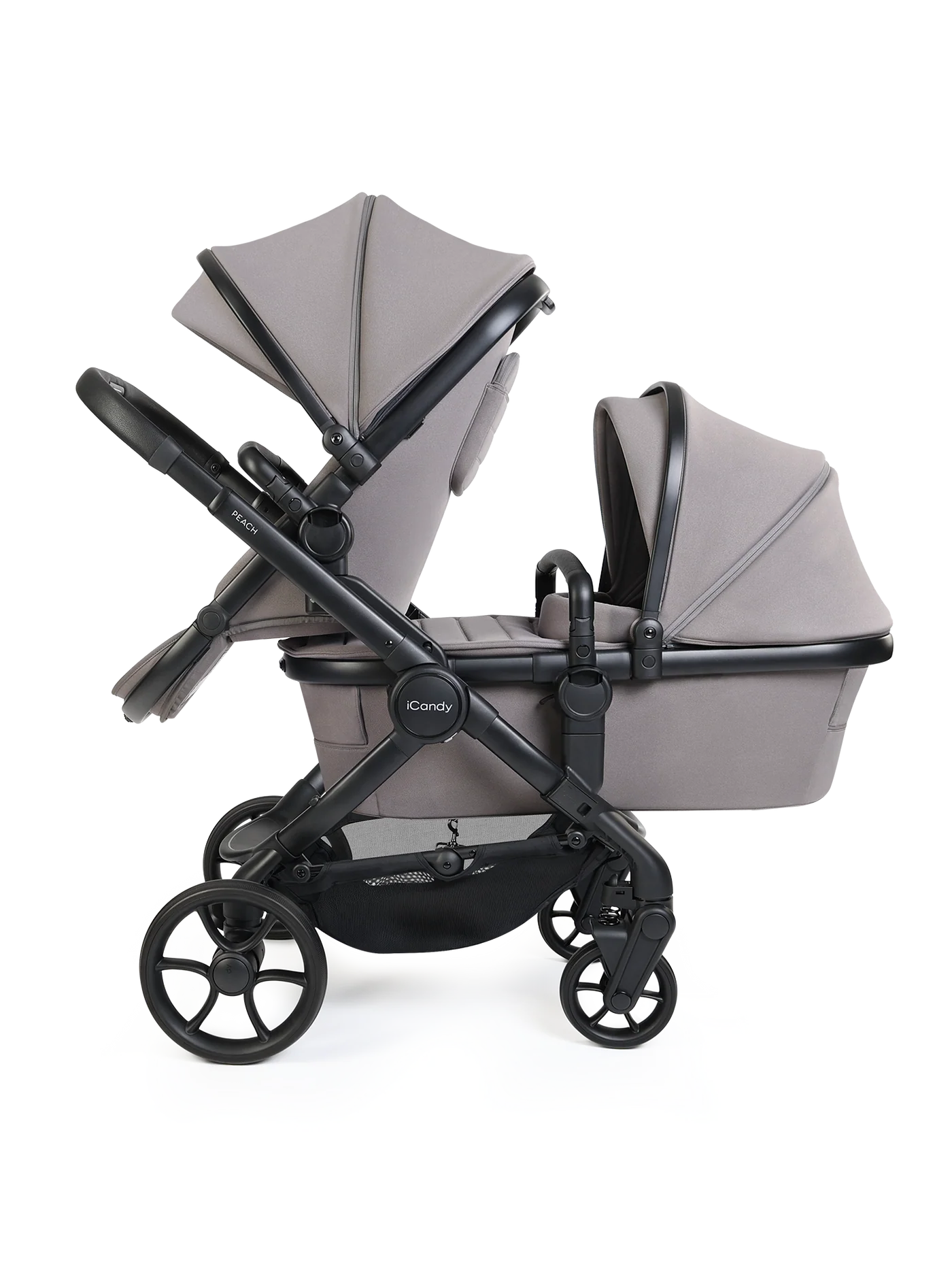 iCandy Peach 8 Double Travel System Bundle- Porcini