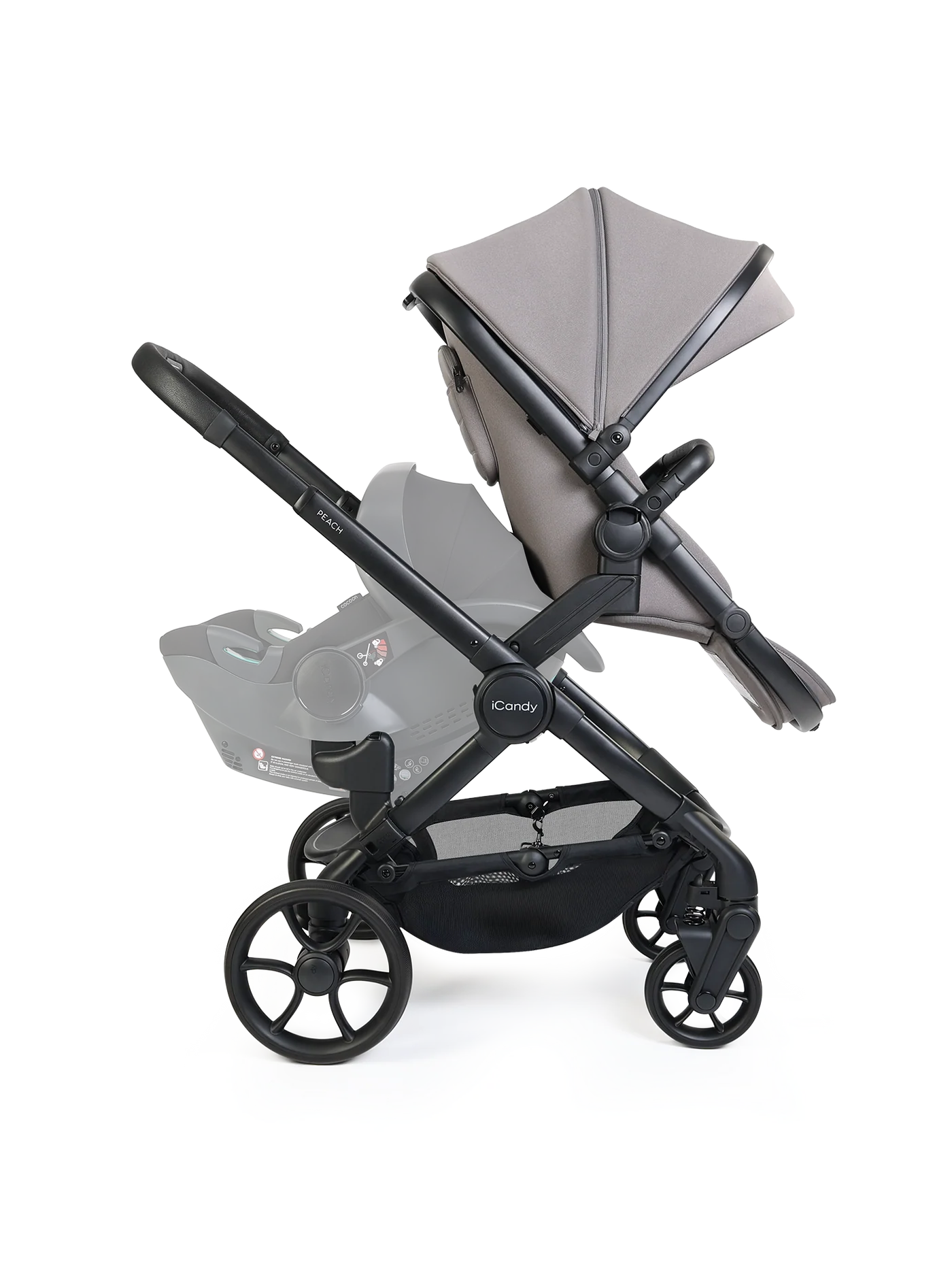 iCandy Peach 8 Double Travel System Bundle- Porcini