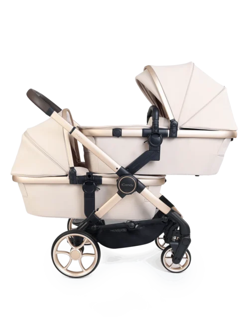 iCandy Peach 8 Twin Travel System Bundle- Biscotti