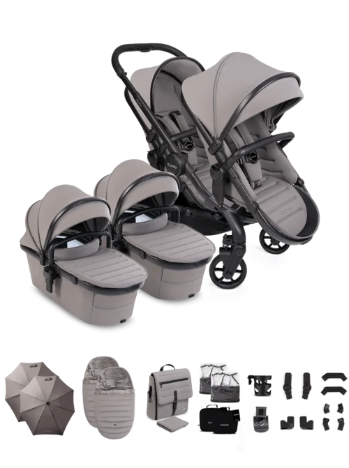 iCandy Peach 8 Twin Travel System Bundle- Porcini