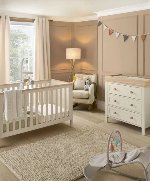 Mamas & Papas Wedmore 2 Piece Cotbed Set With Dresser Changer - Cashmere/Oak